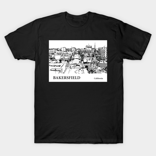 Bakersfield - California T-Shirt by Lakeric